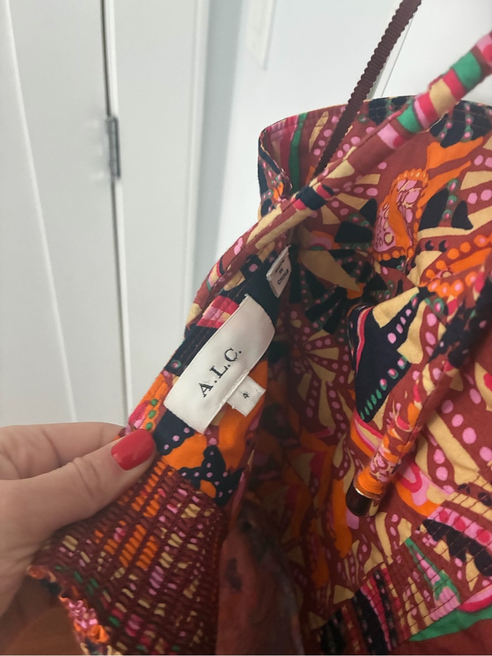 A.L.C. Multicolor Floral Print Strapless Maxi Dress - Picture 5 of 6